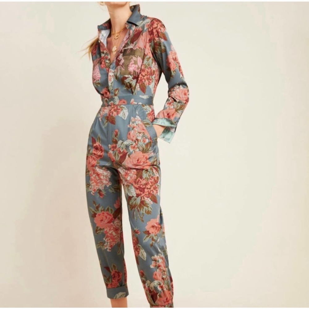 Anthropologie Fiona Utility Jumpsuit 12